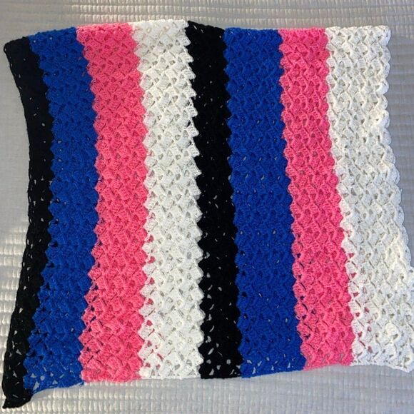 64'L x 33"W Handmade Crochet Blanket - Picture 2 of 3